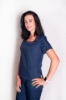  Зображення Медичний жіночий топ "Міранда". Темно-синій 
