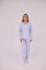  Зображення Медичний жіночий костюм "Лейла" із стрейч-котону. Колір Пастельно-блакитний. 