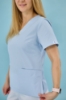  Зображення Медичний жіночий топ "Твіксі". Колір Лазурний 